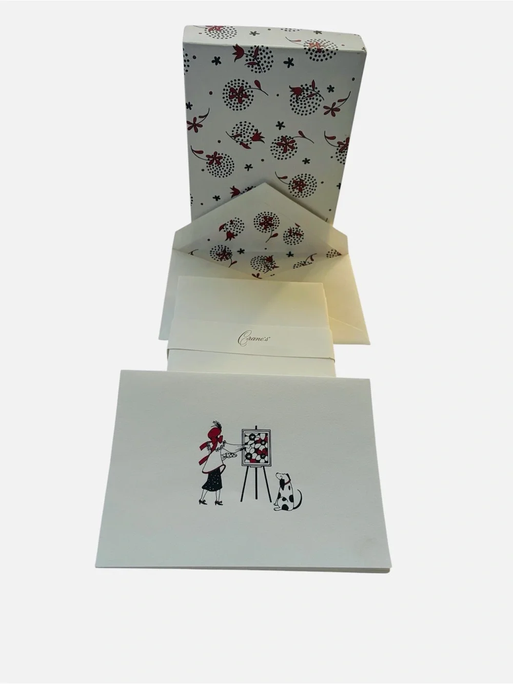 Crane Illustrated Lydia For Crane Note Cards Open Box